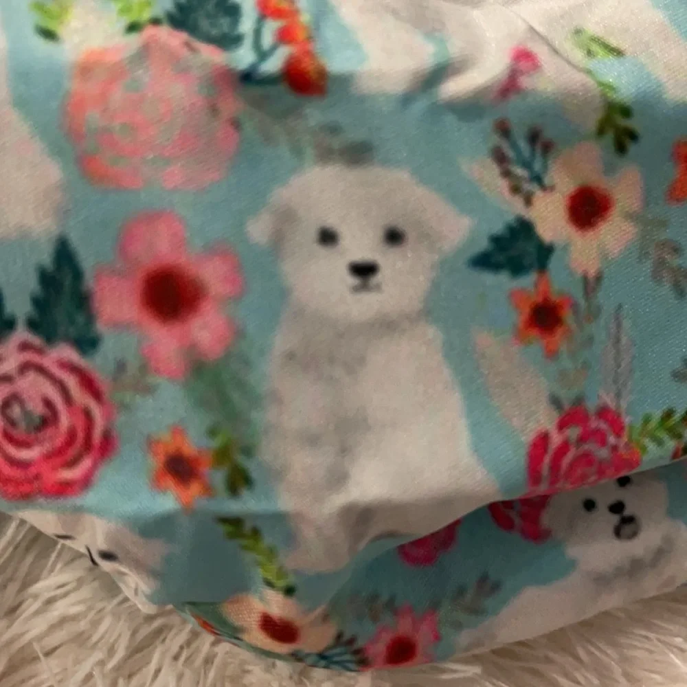 New Maltese floral face mask